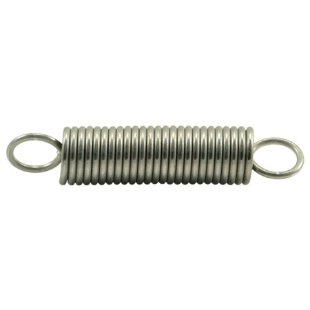 Midwest Fastener 1/2" x 0.062" x 2-1/2" 18-8 Stainless Steel Extension Springs 3PK 38824